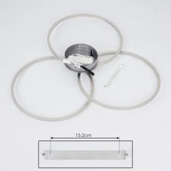 Hofstein Johsa Deckenleuchte LED Nickel-Matt, Silber, 3-flammig -LED Leuchten Verkäufe 2022 johsa deckenleuchte h3382011 5