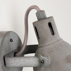 Hofstein Jonsered Wandleuchte LED Schwarz, Grau, Steinoptik, 1-flammig -LED Leuchten Verkäufe 2022 jonsered wandleuchte h3355435 10