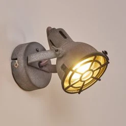 Hofstein Jonsered Wandleuchte LED Schwarz, Grau, Steinoptik, 1-flammig -LED Leuchten Verkäufe 2022 jonsered wandleuchte h3355435 7