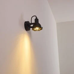 Hofstein Jonsered Wandleuchte LED Schwarz, 1-flammig -LED Leuchten Verkäufe 2022 jonsered wandleuchte h3355459 9