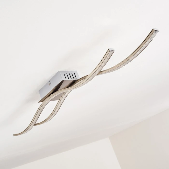 Hofstein Kalandi Deckenleuchte LED Nickel-Matt, 2-flammig 25 Hofstein Kalandi Deckenleuchte LED Nickel-Matt, 2-flammig – Bild 25