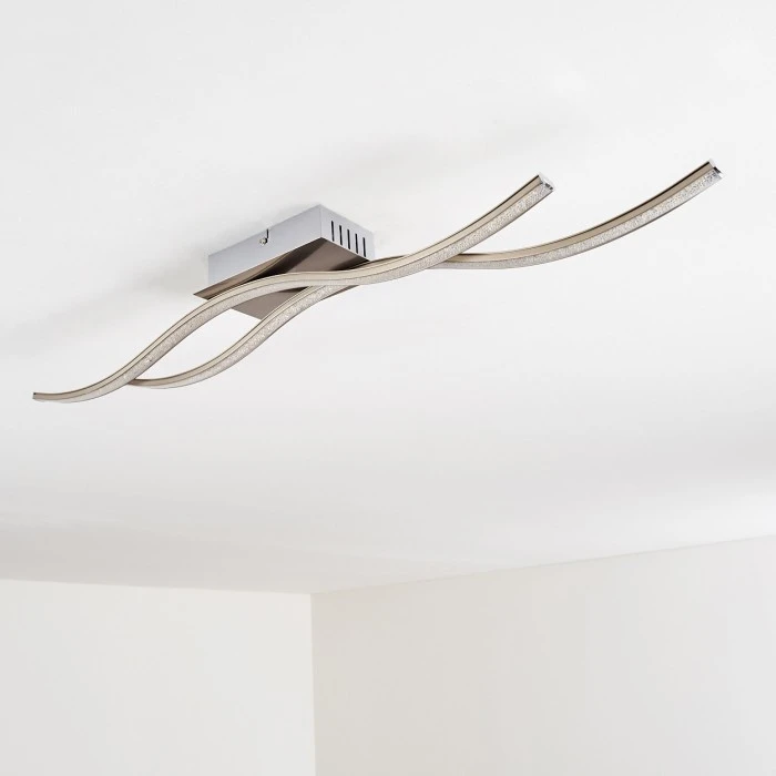 Hofstein Kalandi Deckenleuchte LED Nickel-Matt, 2-flammig 27 Hofstein Kalandi Deckenleuchte LED Nickel-Matt, 2-flammig – Bild 27