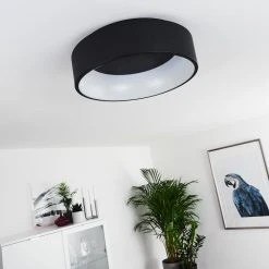 Hofstein Kampal Deckenleuchte LED Schwarz, 1-flammig -LED Leuchten Verkäufe 2022 kampal deckenleuchte h3326015 12