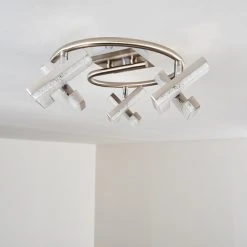 Hofstein Karis Deckenleuchte LED Nickel-Matt, 3-flammig -LED Leuchten Verkäufe 2022 karis deckenleuchte h3080825 13