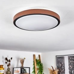 Hofstein Kelva Deckenleuchte LED Schwarz, Braun, Wei&szlig;, 1-flammig -LED Leuchten Verkäufe 2022 kelva deckenleuchte h3460306 4