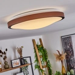 Hofstein Kelva Deckenleuchte LED Schwarz, Braun, Wei&szlig;, 1-flammig -LED Leuchten Verkäufe 2022 kelva deckenleuchte h3460344 8