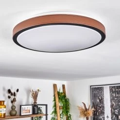 Hofstein Kelva Deckenleuchte LED Schwarz, Braun, Wei&szlig;, 1-flammig -LED Leuchten Verkäufe 2022 kelva deckenleuchte h3460344 9