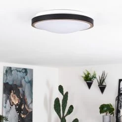 Hofstein Kelva Deckenleuchte LED Schwarz, Wei&szlig;, Altmessing, 1-flammig -LED Leuchten Verkäufe 2022 kelva deckenleuchte h3582107 4