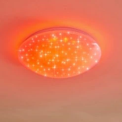 Hofstein Kendal Deckenleuchte LED Wei&szlig;, 1-flammig, Fernbedienung, Farbwechsler -LED Leuchten Verkäufe 2022 kendal deckenleuchte h3110461 do1 11