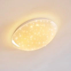 Hofstein Kendal Deckenleuchte LED Wei&szlig;, 1-flammig, Fernbedienung, Farbwechsler -LED Leuchten Verkäufe 2022 kendal deckenleuchte h3110461 do1 14