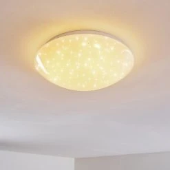 Hofstein Kendal Deckenleuchte LED Wei&szlig;, 1-flammig, Fernbedienung, Farbwechsler -LED Leuchten Verkäufe 2022 kendal deckenleuchte h3110461 do1 17