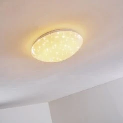 Hofstein Kendal Deckenleuchte LED Wei&szlig;, 1-flammig, Fernbedienung, Farbwechsler -LED Leuchten Verkäufe 2022 kendal deckenleuchte h3110461 do1 18