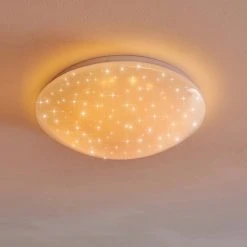 Hofstein Kendal Deckenleuchte LED Wei&szlig;, 1-flammig, Fernbedienung, Farbwechsler -LED Leuchten Verkäufe 2022 kendal deckenleuchte h3110461 do1 19