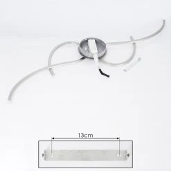 Hofstein Kereita Deckenleuchte LED Nickel-Matt, 1-flammig -LED Leuchten Verkäufe 2022 kereita deckenleuchte h3382035 4