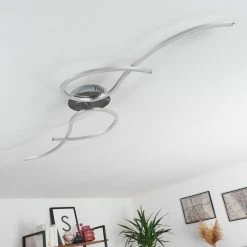 Hofstein Kereita Deckenleuchte LED Nickel-Matt, 1-flammig -LED Leuchten Verkäufe 2022 kereita deckenleuchte h3382035 9