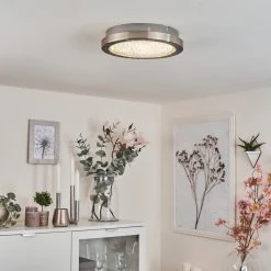 Hofstein Kerns Deckenleuchte LED Nickel-Matt, 1-flammig -LED Leuchten Verkäufe 2022 kerns deckenleuchte h3550779 6