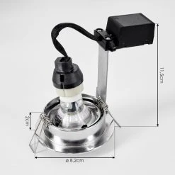 Hofstein Kerrouan Einbauleuchte 3-er Set LED Chrom, 1-flammig -LED Leuchten Verkäufe 2022 kerrouan einbauleuchte 3 er set h3618936 3