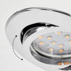 Hofstein Kerrouan Einbauleuchte 3-er Set LED Chrom, 1-flammig -LED Leuchten Verkäufe 2022 kerrouan einbauleuchte 3 er set h3618936 5