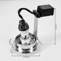 Hofstein Kerrouan Einbauleuchte LED Chrom, 1-flammig -LED Leuchten Verkäufe 2022 kerrouan einbauleuchte h3618950 3