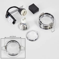 Hofstein Kerrouan Einbauleuchte LED Chrom, 1-flammig -LED Leuchten Verkäufe 2022 kerrouan einbauleuchte h3618950 4