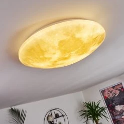 Hofstein Keru Deckenleuchte LED Wei&szlig;, 1-flammig, Fernbedienung -LED Leuchten Verkäufe 2022 keru deckenleuchte h3391761 12