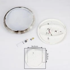 Hofstein Keru Deckenleuchte LED Wei&szlig;, 1-flammig, Fernbedienung -LED Leuchten Verkäufe 2022 keru deckenleuchte h3391761 4