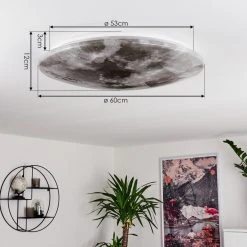 Hofstein Keru Deckenleuchte LED Wei&szlig;, 1-flammig, Fernbedienung -LED Leuchten Verkäufe 2022 keru deckenleuchte h3393864 3