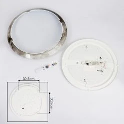 Hofstein Keru Deckenleuchte LED Wei&szlig;, 1-flammig, Fernbedienung -LED Leuchten Verkäufe 2022 keru deckenleuchte h3393864 4