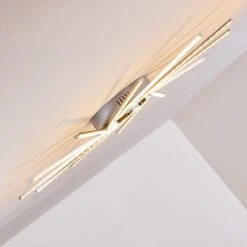 Hofstein Kinna Deckenleuchte LED Edelstahl, 12-flammig, Fernbedienung, Farbwechsler -LED Leuchten Verkäufe 2022 kinna deckenleuchte h3273890 11