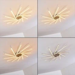 Hofstein Kinna Deckenleuchte LED Edelstahl, 12-flammig, Fernbedienung, Farbwechsler -LED Leuchten Verkäufe 2022 kinna deckenleuchte h3273890 14