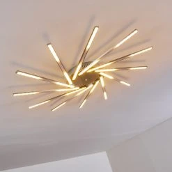 Hofstein Kinna Deckenleuchte LED Edelstahl, 12-flammig, Fernbedienung, Farbwechsler -LED Leuchten Verkäufe 2022 kinna deckenleuchte h3273890 17