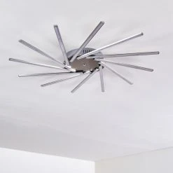 Hofstein Kinna Deckenleuchte LED Edelstahl, 12-flammig, Fernbedienung, Farbwechsler -LED Leuchten Verkäufe 2022 kinna deckenleuchte h3273890 22