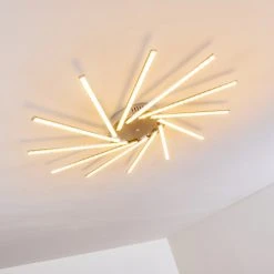 Hofstein Kinna Deckenleuchte LED Edelstahl, 12-flammig, Fernbedienung, Farbwechsler -LED Leuchten Verkäufe 2022 kinna deckenleuchte h3273890 23