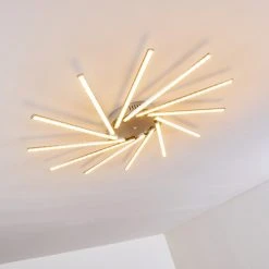 Hofstein Kinna Deckenleuchte LED Edelstahl, 12-flammig, Fernbedienung, Farbwechsler -LED Leuchten Verkäufe 2022 kinna deckenleuchte h3273890 24