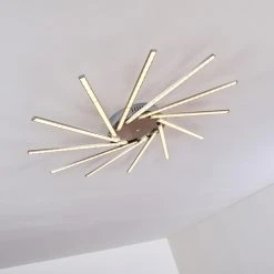 Hofstein Kinna Deckenleuchte LED Edelstahl, 12-flammig, Fernbedienung, Farbwechsler -LED Leuchten Verkäufe 2022 kinna deckenleuchte h3273890 25