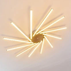 Hofstein Kinna Deckenleuchte LED Edelstahl, 12-flammig, Fernbedienung, Farbwechsler -LED Leuchten Verkäufe 2022 kinna deckenleuchte h3273890 26