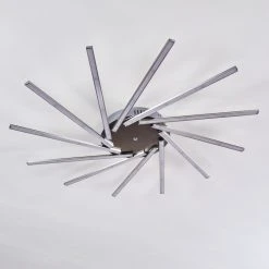 Hofstein Kinna Deckenleuchte LED Edelstahl, 12-flammig, Fernbedienung, Farbwechsler -LED Leuchten Verkäufe 2022 kinna deckenleuchte h3273890 31