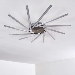 Hofstein Kinna Deckenleuchte LED Edelstahl, 12-flammig, Fernbedienung, Farbwechsler -LED Leuchten Verkäufe 2022 kinna deckenleuchte h3273890 36