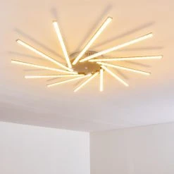 Hofstein Kinna Deckenleuchte LED Edelstahl, 12-flammig, Fernbedienung, Farbwechsler -LED Leuchten Verkäufe 2022 kinna deckenleuchte h3273890 4