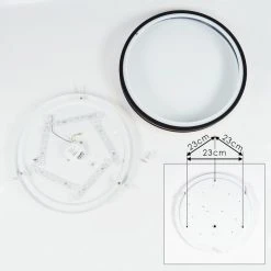 Hofstein Kirtland Deckenpanel LED Schwarz, Gold, 1-flammig -LED Leuchten Verkäufe 2022 kirtland deckenpanel h3391853 4