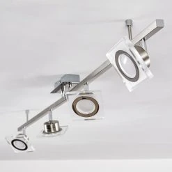 Hofstein Kolari Deckenleuchte LED Nickel-Matt, Chrom, 4-flammig -LED Leuchten Verkäufe 2022 kolari deckenleuchte h3097281 11