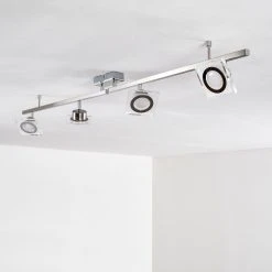 Hofstein Kolari Deckenleuchte LED Nickel-Matt, Chrom, 4-flammig -LED Leuchten Verkäufe 2022 kolari deckenleuchte h3097281 17