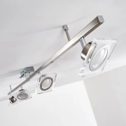 Hofstein Kolari Deckenleuchte LED Nickel-Matt, Chrom, 4-flammig -LED Leuchten Verkäufe 2022 kolari deckenleuchte h3097281 6