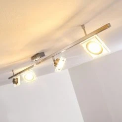 Hofstein Kolari Deckenleuchte LED Nickel-Matt, Chrom, 4-flammig -LED Leuchten Verkäufe 2022 kolari deckenleuchte h3097281 7