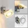 Hofstein Kolari Wandleuchte LED Nickel-Matt, Chrom, 1-flammig