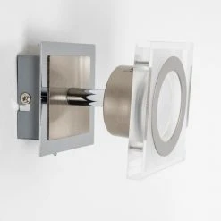 Hofstein Kolari Wandleuchte LED Nickel-Matt, Chrom, 1-flammig -LED Leuchten Verkäufe 2022 kolari wandleuchte h3007105 11