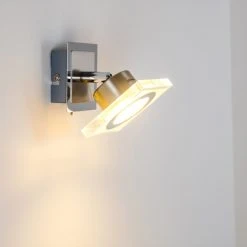 Hofstein Kolari Wandleuchte LED Nickel-Matt, Chrom, 1-flammig -LED Leuchten Verkäufe 2022 kolari wandleuchte h3007105 5