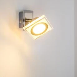 Hofstein Kolari Wandleuchte LED Nickel-Matt, Chrom, 1-flammig -LED Leuchten Verkäufe 2022 kolari wandleuchte h3007105 7