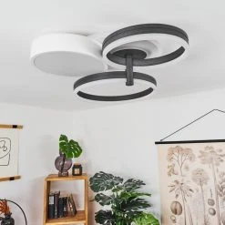 Hofstein Kolo Deckenleuchte LED Anthrazit, Wei&szlig;, 1-flammig -LED Leuchten Verkäufe 2022 kolo deckenleuchte h3437254 11