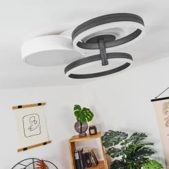 Hofstein Kolo Deckenleuchte LED Anthrazit, Wei&szlig;, 1-flammig -LED Leuchten Verkäufe 2022 kolo deckenleuchte h3437254 13